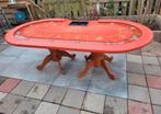 Luxe pokertafel met houten poten! Een unieke stevige tafel!, Een of twee spelers, Ophalen of Verzenden, Gebruikt