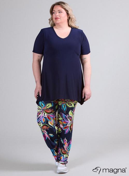 T shirt blauw A-line maat 48/50, Kleding | Dames, Grote Maten, Nieuw, Shirt of Top, Blauw, Ophalen of Verzenden