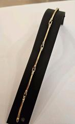14 karaats gouden bicolor schakel armband Italiaans design, Ophalen of Verzenden, Zo goed als nieuw, Goud, Goud