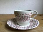 Vintage English ironstone Provence Red. EID 6 kop en schotel, Antiek en Kunst, Antiek | Servies los, Verzenden