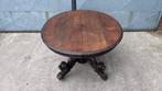 Antieke uittrekbare ronde eettafel met leeuwenpoten, Antiek en Kunst, Ophalen