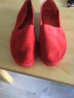ZGAN Rode suède Espadrilles mt 44, Ophalen of Verzenden, Zo goed als nieuw, Rood, Espadrilles of Moccasins