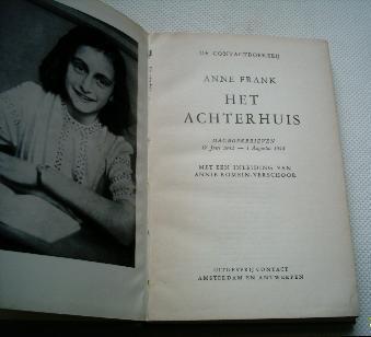Anne Frank: Het achterhuis. 22e druk uit 1958., Boeken, Oorlog en Militair, Zo goed als nieuw, Overige onderwerpen, Tweede Wereldoorlog