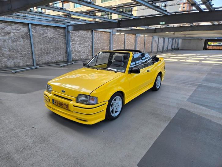 Ford Escort MK4 Rs Turbo Cabrio | belastingvrij | 1984, Auto's, Ford, Bedrijf, Escort, Bluetooth, Elektrische ramen, Lichtmetalen velgen