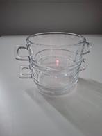 2 glazen soepkommen, Ophalen, Nieuw, Glas, Kom(men)