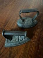 Antieke Strijkijzers - Set van 2, Antiek en Kunst, Ophalen of Verzenden