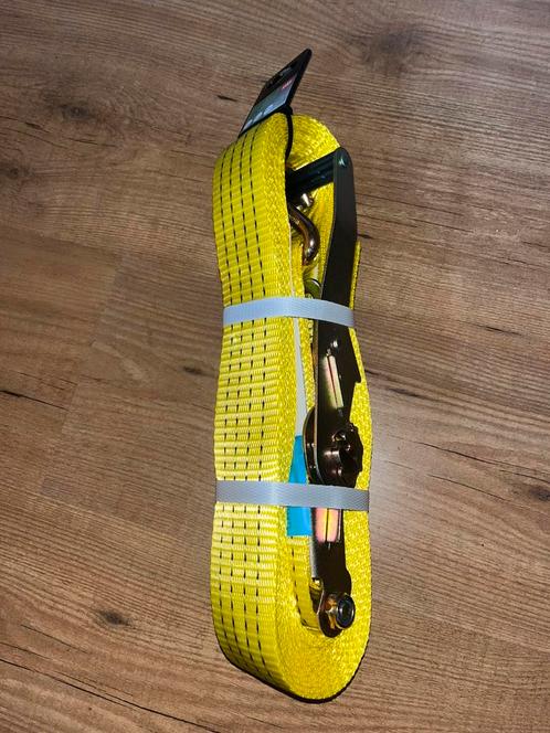 Carpoint extra brede spanband met ratel en haken, Doe-het-zelf en Verbouw, Lieren en Takels, Nieuw, Handmatig, Ophalen of Verzenden