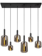Lucide ELISA - Hanglamp - 6xE27 - Fumé met alle peertje, Huis en Inrichting, Lampen | Hanglampen, Ophalen, Zo goed als nieuw, Minder dan 50 cm