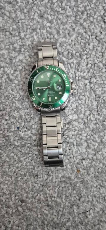 Heren Quartz Horloge - Groen beschikbaar voor biedingen