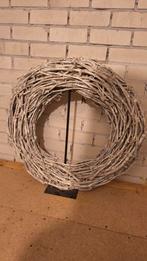 Wilgenkrans 65cm op metalen voet - Decoratie, Ophalen of Verzenden, Gebruikt