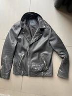 All Saints MILO biker jacket maat M - Zwart - echt leer, Kleding | Heren, Ophalen of Verzenden, Zwart