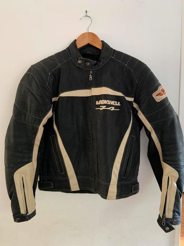 Motorjas leer heren m (48) zgan, Motoren, Kleding | Motorkleding, Jas | leer, Heren, Tweedehands, Ophalen of Verzenden