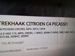 TREKHAAK GEBR CITROEN C 4 PICASSO 2013 TOT 2018, Auto-onderdelen, Ophalen of Verzenden, Gebruikt, Citroën