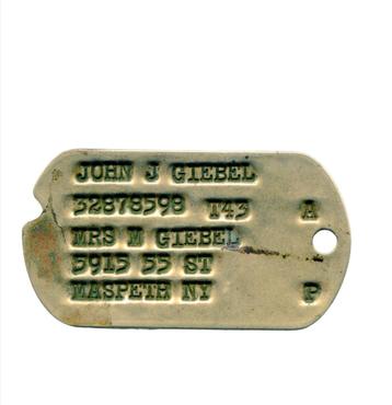 US ww2 Dogtag first of kin T43