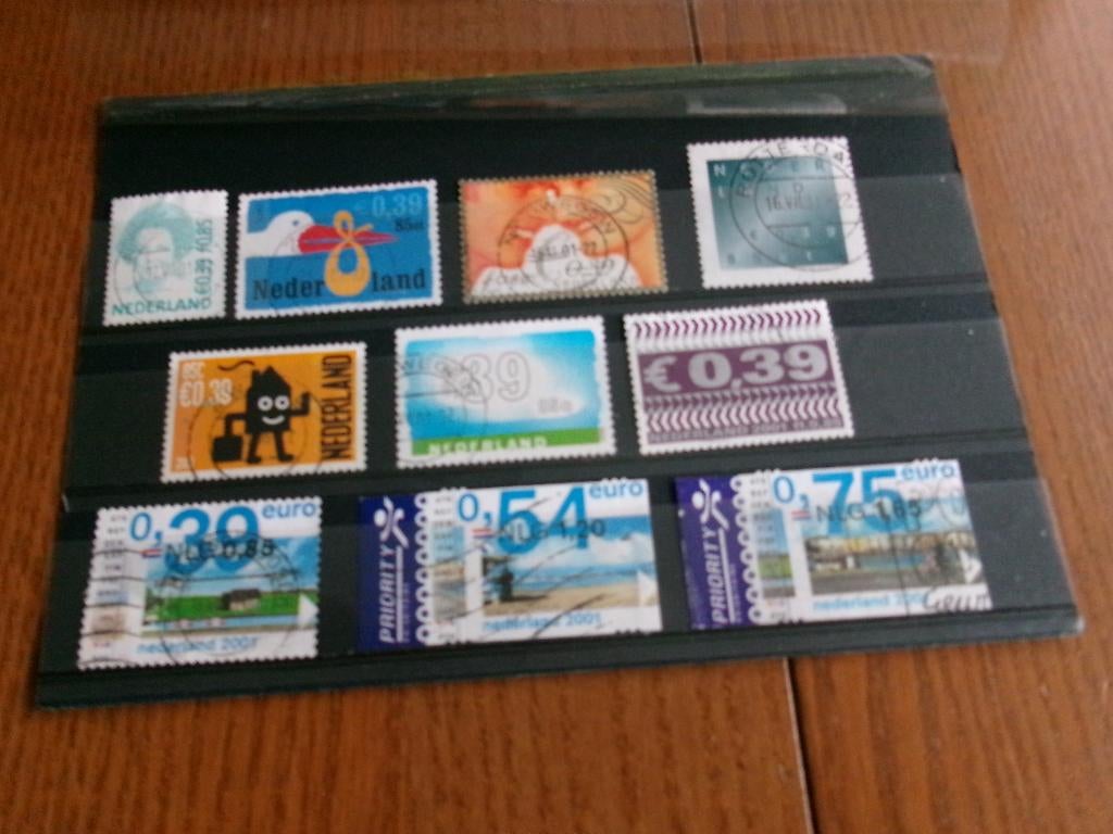 2001 - eerste tien eurozegels (404g), Postzegels en Munten, Postzegels | Nederland, Verzenden, Gestempeld