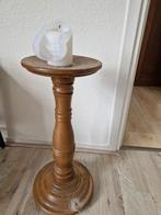 Houten Kaarsenhouder/Kandelaar - Handgemaakt, Ophalen, Gebruikt, Kandelaar, Hout