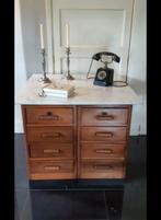 Ladekast met 8 lades en marmer blad, Huis en Inrichting, Kasten | Ladekasten, Ophalen, 50 tot 100 cm, Zo goed als nieuw, 3 of 4 laden