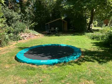 Trampoline 370cm - Gebruikt beschikbaar voor biedingen
