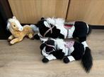 3 paardenknuffels / knuffel paarden, Kinderen en Baby's, Speelgoed | Knuffels en Pluche, Ophalen of Verzenden, Gebruikt, Overige typen