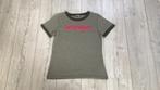 Wrangler dames t-shirt maat M, Maat 38/40 (M), Korte mouw, Gedragen, Groen