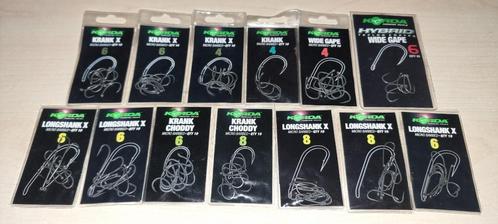 Nieuw!! Korda haken, Longshank X, Wide Gape, Krank, Choddy, Watersport en Boten, Hengelsport | Karpervissen, Nieuw, Complete set