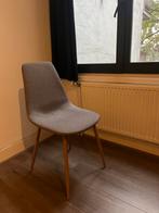 Vier grijze eetkamerstoelen, Huis en Inrichting, Stoelen, Ophalen, Zo goed als nieuw, Grijs, Vier