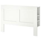 BRIMNES hoofdeind IKEA wit 180cm, Huis en Inrichting, Slaapkamer | Bedden, Ophalen, Wit, Tweepersoons, Zo goed als nieuw