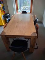 Massief Eiken Eettafel 170x90cm, Huis en Inrichting, Tafels | Eettafels, Ophalen, Eikenhout, 50 tot 100 cm, Zo goed als nieuw
