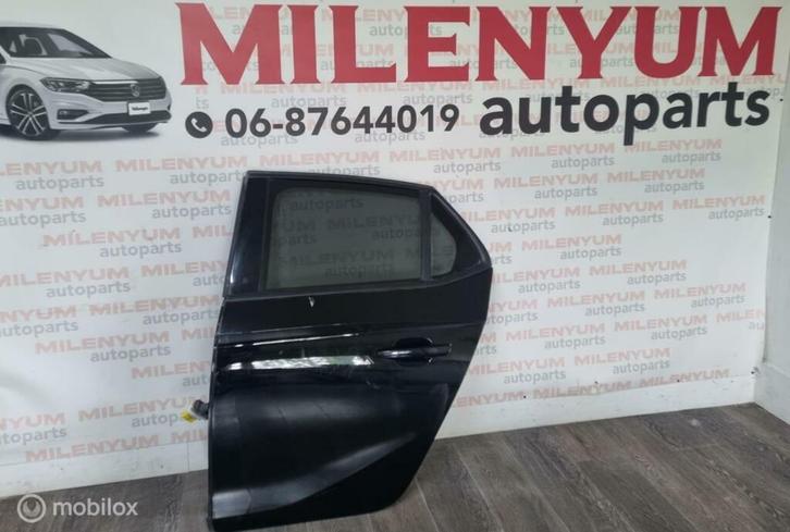 Achterportier links zwart Opel Corsa F ('19->), Auto-onderdelen, Carrosserie en Plaatwerk, Deur, Achter, Links, Gebruikt, Ophalen of Verzenden