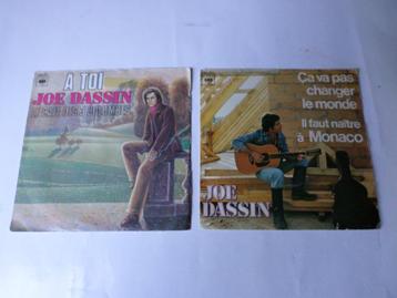 Joe Dassin - 2 Vinyl Singles A Toi & Ca Va Pas Changer Monde