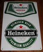HEINEKEN BIER : Metalen Bord Logo´s Heineken Premium Quality, Verzenden, Nieuw, Reclamebord, Plaat of Schild, Heineken