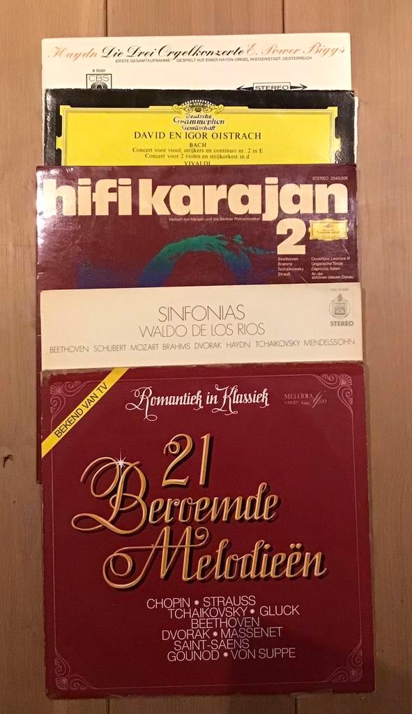 Oude vinyl elpees 20 stuks, Cd's en Dvd's, Vinyl | Klassiek, Zo goed als nieuw, Classicisme, Overige typen, Overige formaten, Ophalen