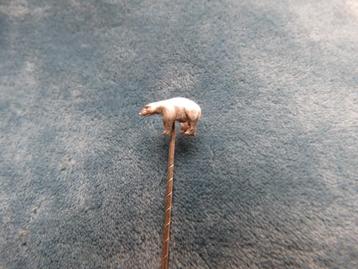 echt zilveren speldje ijsbeer beschikbaar voor biedingen