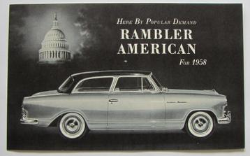 Folder Rambler American uit 1958 beschikbaar voor biedingen