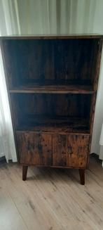 Kast bruin-zwart 60x30x120 cm, Huis en Inrichting, Kasten | Secretaires, Ophalen, Zo goed als nieuw