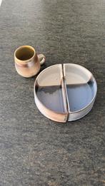 Handgemaakte keramieke schaal en mok / kopje, Huis en Inrichting, Keuken | Servies, Keramiek, Nieuw, Ophalen of Verzenden, Overige stijlen
