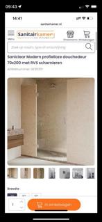 Saniclear douche deur 70x200, Huis en Inrichting, Ophalen, Zo goed als nieuw