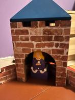 Houten kasteel met ridders en boerderij, Kinderen en Baby's, Speelgoed | Houten speelgoed, Ophalen of Verzenden, Gebruikt