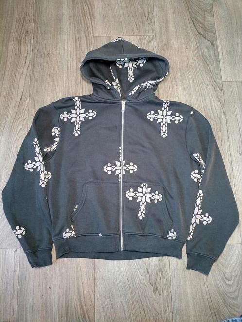 Vintage boxy cross vest, size: xs, Kleding | Heren, Truien en Vesten, Zo goed als nieuw, Maat 46 (S) of kleiner, Zwart, Ophalen of Verzenden