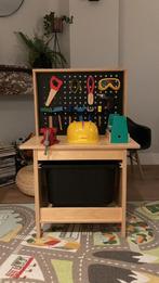 Werkbank speeltafel kind IKEA (excl gereedschap), Kinderen en Baby's, Speelgoed | Houten speelgoed, Ophalen, Gebruikt, Meubelstuk of Keukentje