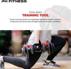 PH Fitness Premium Verstelbare Dumbbells Set 24KG - 2 STUKS, Dumbbell, PH Fitness, Nieuw, Ophalen of Verzenden