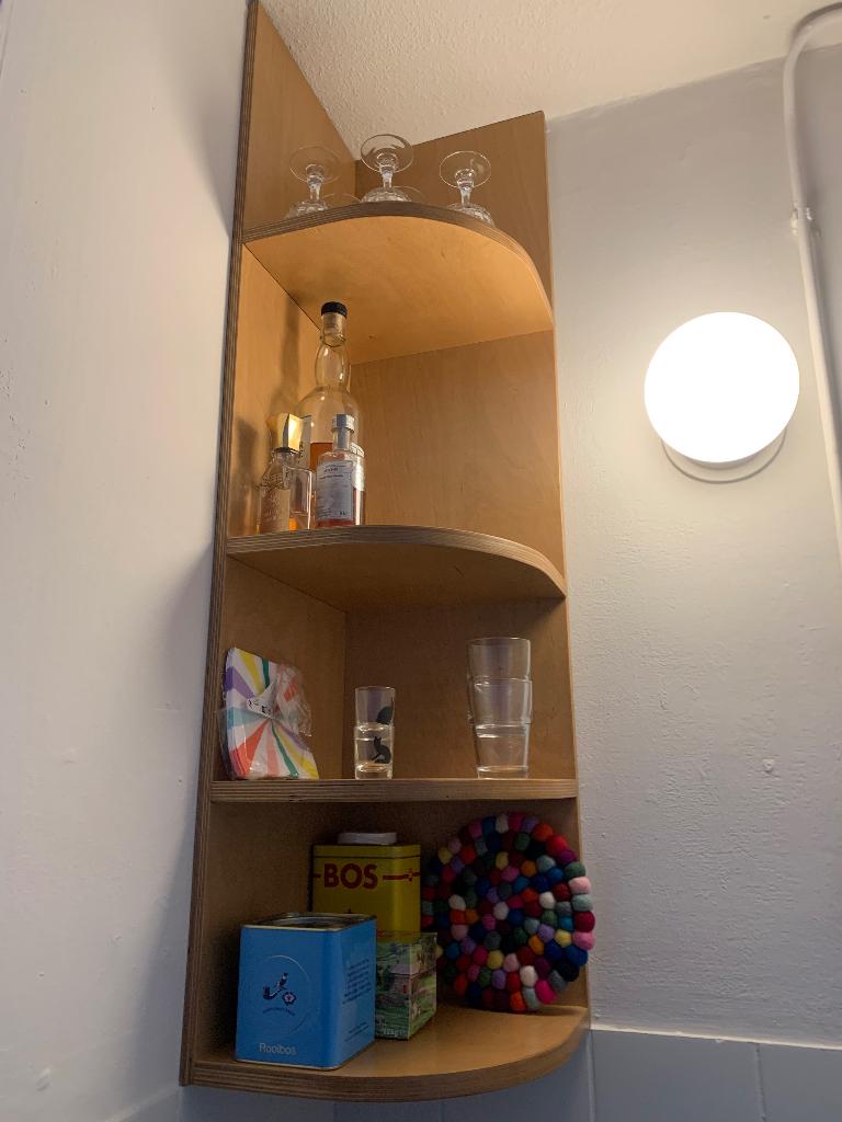 Birchplywood corner shelf, Ophalen, Nieuw