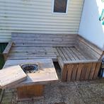 Loungebank, Ophalen of Verzenden, Zo goed als nieuw, Hout
