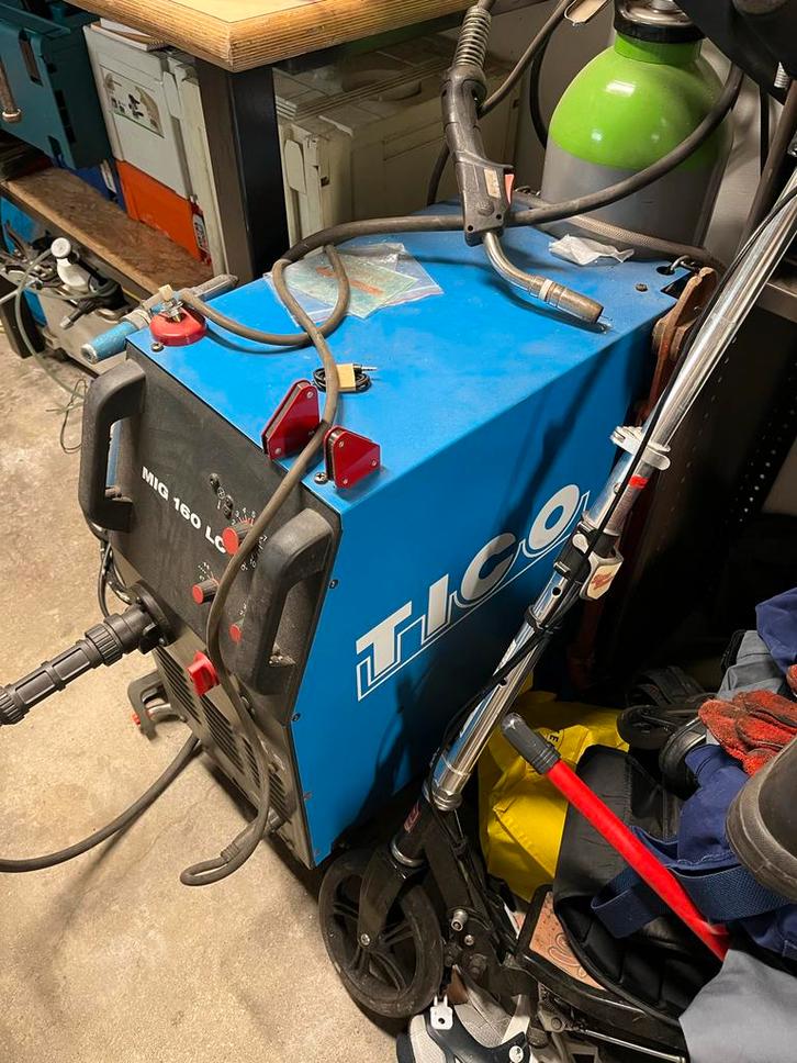 Tico 160lc Mig Lasapparaat, Doe-het-zelf en Verbouw, Gereedschap | Lasapparaten, Gebruikt, Co2, 150 tot 250 ampère, Ophalen