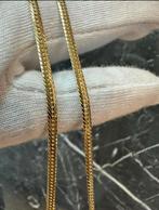 Prachtige 14k gouden gladde ketting | 60 cm, Sieraden, Tassen en Uiterlijk, Kettingen, Ophalen of Verzenden, Nieuw, Goud