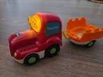 Tom Tractor V tech toet toet auto met aanhanger, Ophalen of Verzenden, Zo goed als nieuw, 2 tot 4 jaar