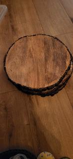 Boomstam dienblad, Ophalen, Nieuw, Rond, Hout