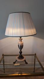Marmeren lamp vintage, antiek met dimmer, Huis en Inrichting, Lampen | Tafellampen, Ophalen, Gebruikt, Minder dan 50 cm