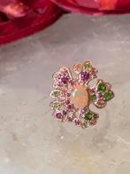 Opaal edelopaal toermalijn roze diopsiet succes eyecatcher, Sieraden, Tassen en Uiterlijk, Ringen, Nieuw, Ophalen of Verzenden