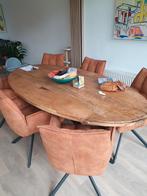 Mango hout  ovale eettafels, Huis en Inrichting, Tafels | Eettafels, 200 cm of meer, Ophalen of Verzenden, Zo goed als nieuw, Vijf personen of meer